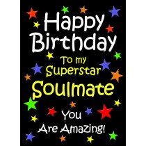 Soulmate Birthday Card (Black)