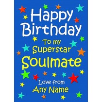 Personalised Soulmate Birthday Card (Blue)