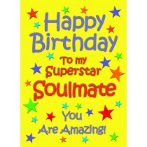 Soulmate Birthday Card (Yellow)