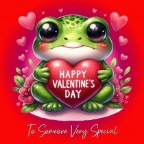 Valentines Day Square Card for Wonderful Someone (Frog)