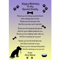 Personalised From the Dog Birthday Card (Purple)