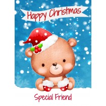 Christmas Card For Special Friend (Happy Christmas, Bear)