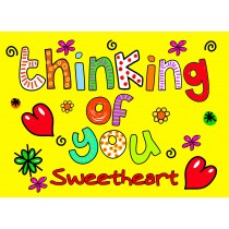 Thinking of You 'Sweetheart' Greeting Card