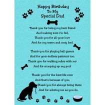 From the Dog Birthday Card (Turquoise)