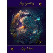 Personalised Fantasy Horoscope Greeting Card (Virgo)