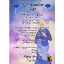 Personalised Virgo Horoscope Greeting Card