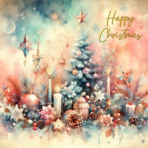 Scenery Art Christmas Greeting Card (Design 1)