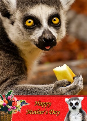 Lemur Mother's Day Card