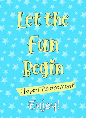 Happy Retirement Congratulations Card (Stars)