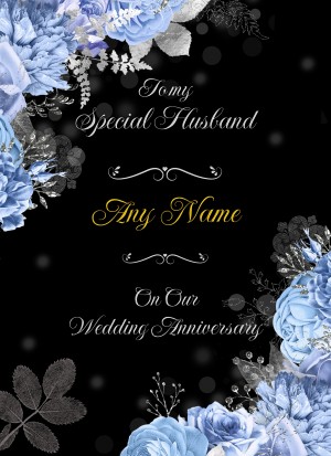 Personalised Wedding Anniversary Card (For Special Husband)