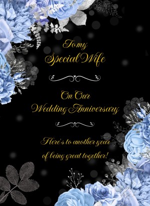 Wedding Anniversary Card (For Special Wife)