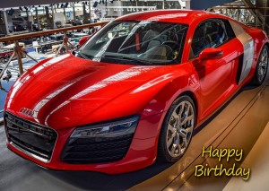 Luxury Car Birthday Card