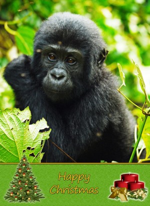Gorilla christmas card