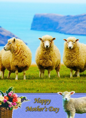 Sheep Mother's Day Card
