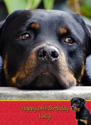 Personalised Rottweiler Card