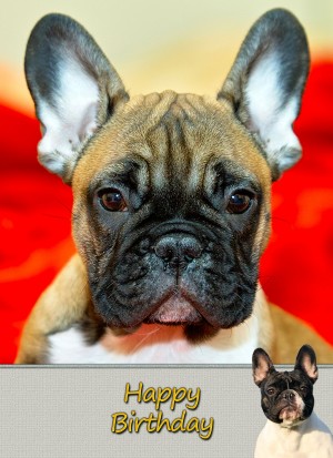 French Bulldog Birthday Card