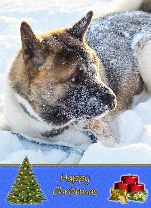 Akita Christmas Card