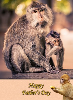 Monkey Father's Day Card