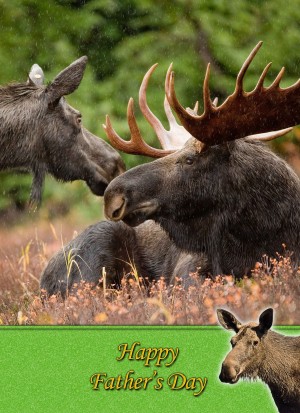 Moose Father's Day Card
