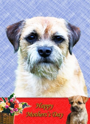 Border Terrier Mother's Day Card