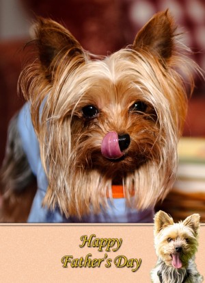 Yorkshire Terrier Father's Day Card
