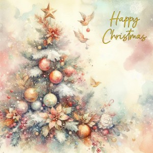 Scenery Art Christmas Greeting Card (Design 3)