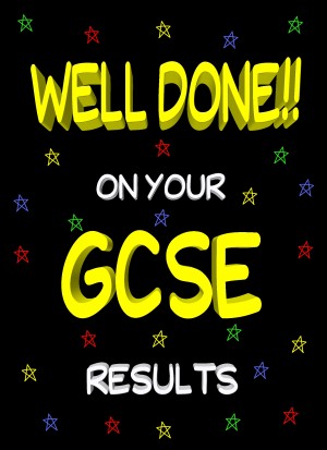 Congratulations on Passing Your GCSE Exams Card (Black)