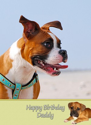 Personalised Boxer Dog Card