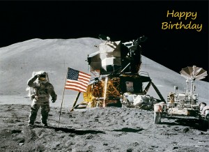 Space Birthday Card
