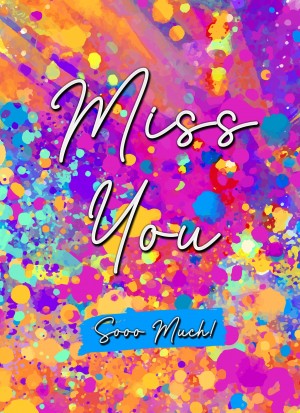 Missing You Greeting Card (Colour)
