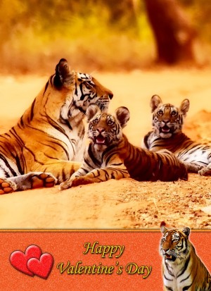 Tiger Valentine's Day Card