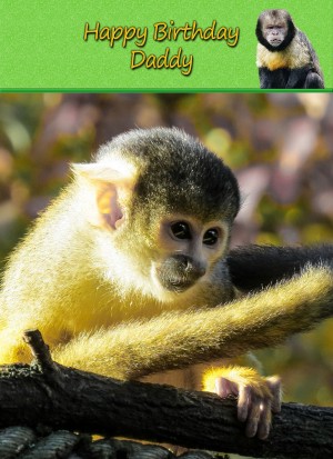 Personalised Capuchin Monkey Card