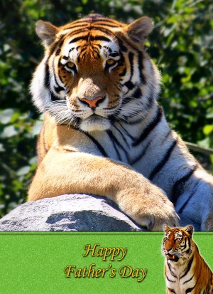 Tiger Father's Day Card