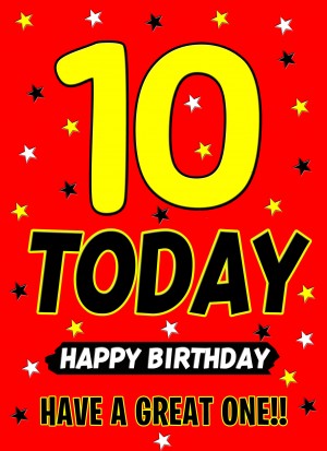 10 Today Birthday Card