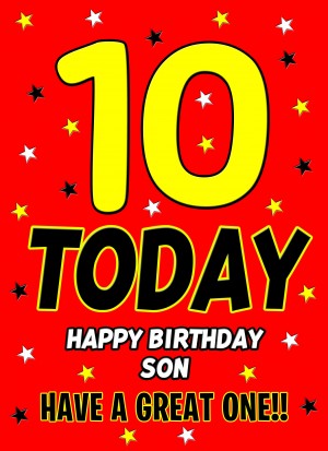 10 Today Birthday Card (Son)