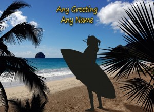Personalised Surfing Card