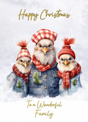 Christmas Card For Family (Eagle)