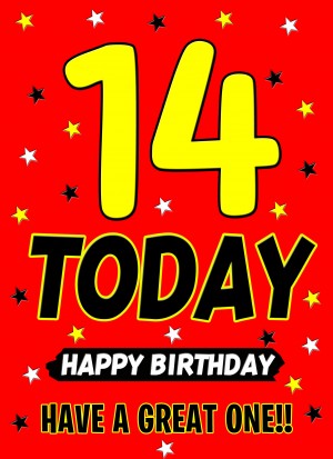 14 Today Birthday Card