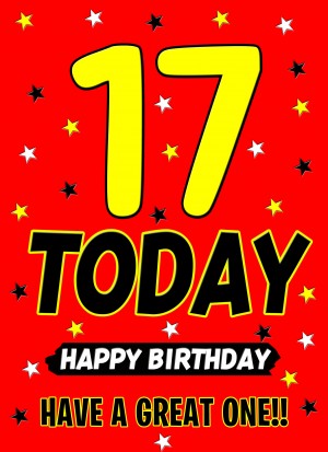 17 Today Birthday Card