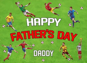Football Fathers Day Card for Daddy