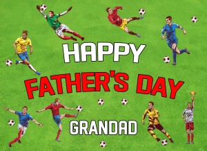 Football Fathers Day Card for Grandad