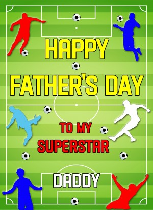 Football Fathers Day Card for Daddy