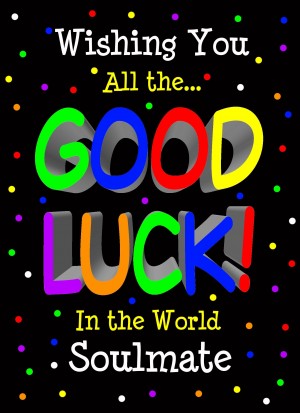 Good Luck Card for Soulmate (Black) 