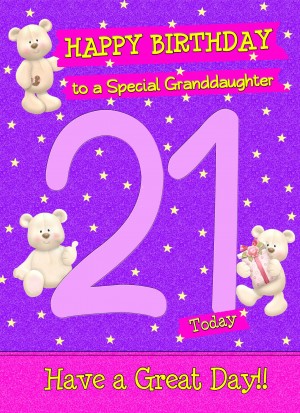 21 Today Birthday Card (Granddaughter)