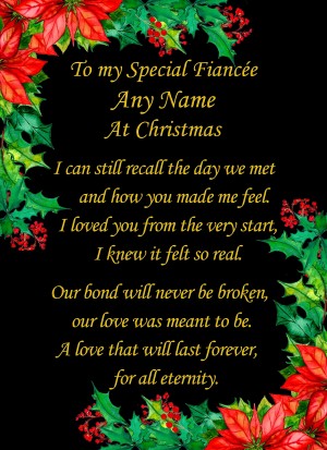 Personalised Christmas Card For Fiancee