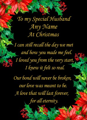 Personalised Christmas Card For Husband