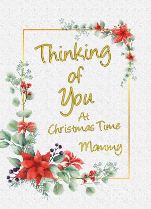 Thinking of You at Christmas Card For Mommy