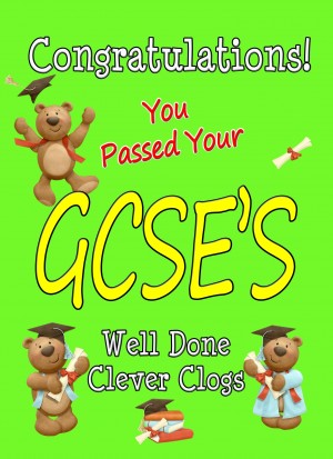 Congratulations on Passing Your GCSE Exams Card (Green)