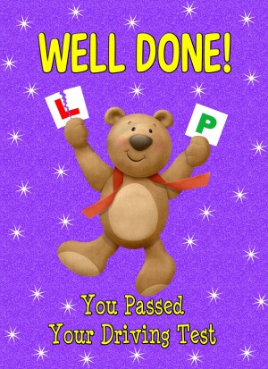 Passed Your Driving Test Card (Well Done, Purple)