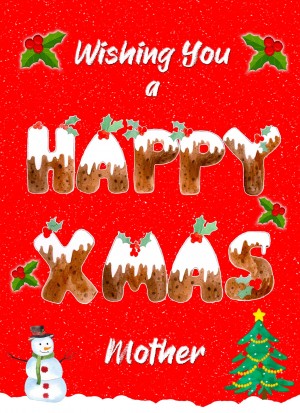 Happy Xmas Christmas Card For Mother
